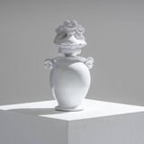 Paire de soliflores têtes de maure en céramique, 1970s