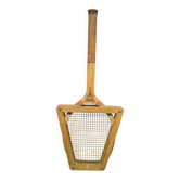 Antique wooden racket with frame