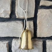 4 antique Swedish pendant lamps in gilded brass by Boréns.