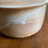 Pot with lid in stoneware vallauris