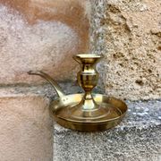 Brass hand candlestick