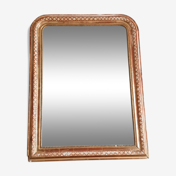 Miroir doré style Louis Philippe 90 x 69 cm