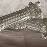 Lot de 12 repose couteaux  en verre vintage