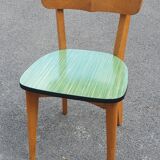 Set of 4 formica and wood chairs