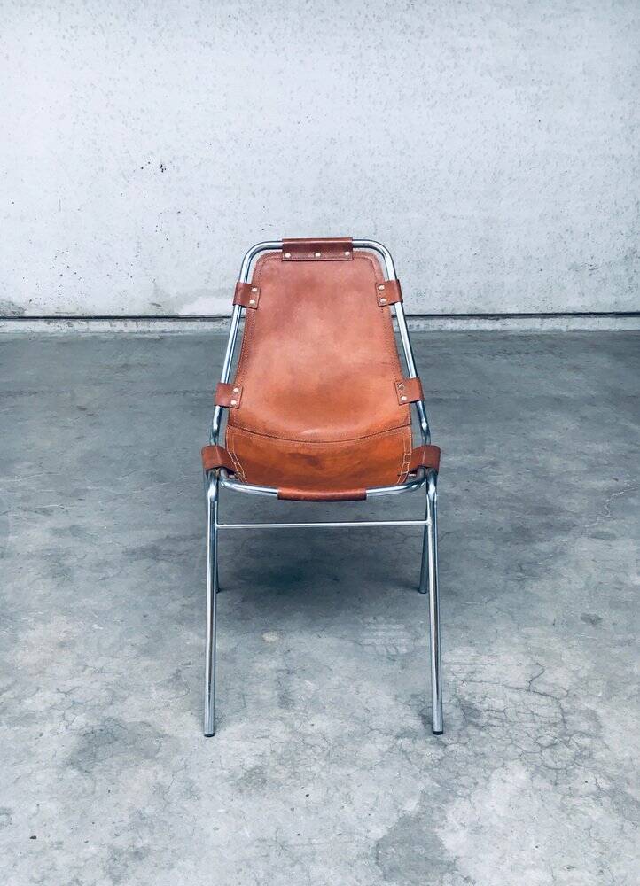 Italian Les Arcs Dining Chairs by Charlotte Perriand, 1960s, Set of 4