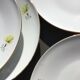 10 plates dessert porcelain decoration flowers 50's melitta