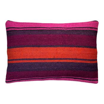 Housse de coussin vintage turque faite à la main, 30 x 50 cm