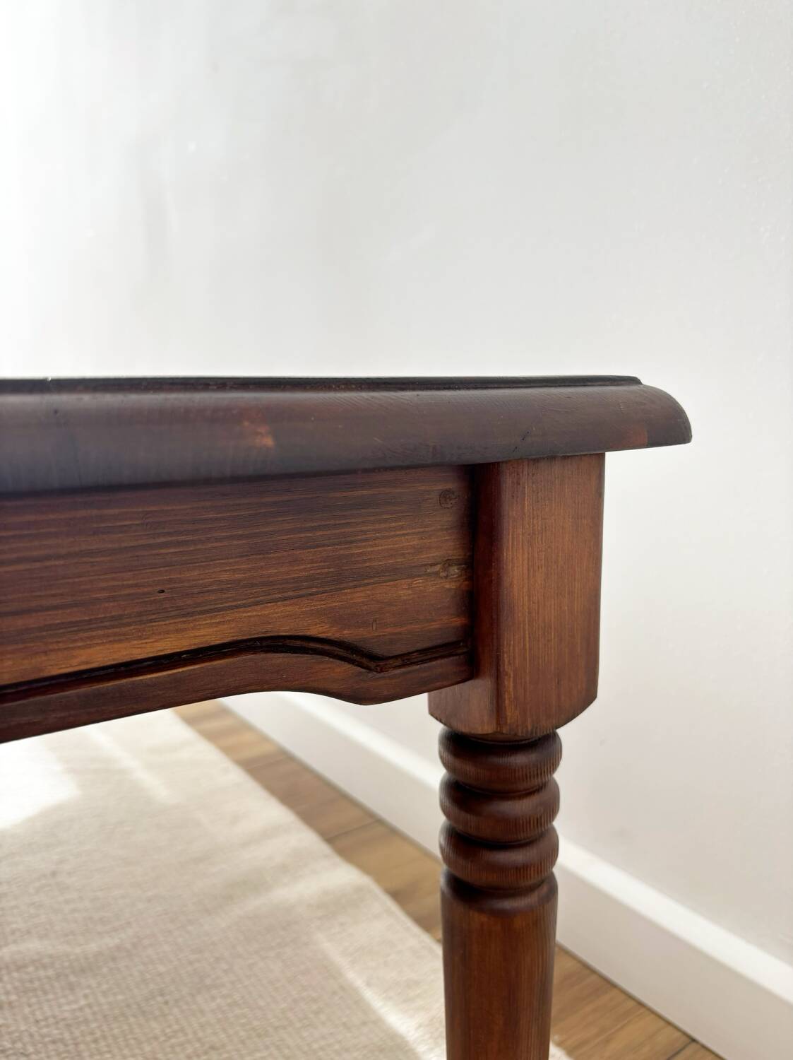 Large old farmhouse cottage style coffee table