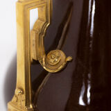 Pair of lamps in porcelain and bronze circa 1880