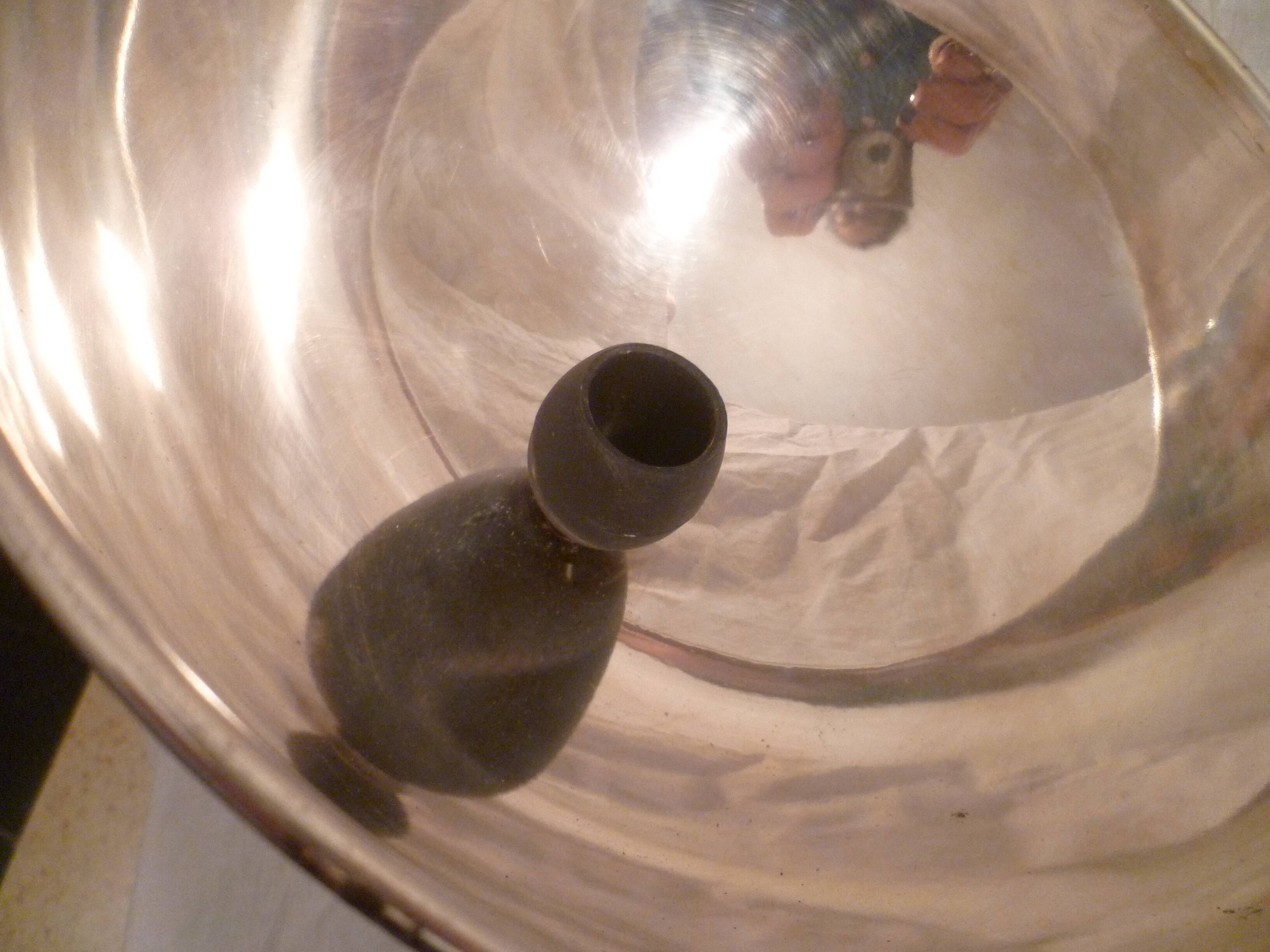 Service bell/ serving dish design restaurant cote d'azur me.argente
