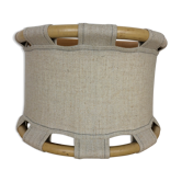 Rattan wall lamp by Anna Ehrner for Atelje Lyktan Sweden, chic jungle style