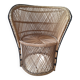 Chaise en rotin vintage