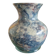 Laque line vase in églomisé glass, unique piece, handmade in france
