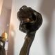 Bronze Art Nouveau lamp