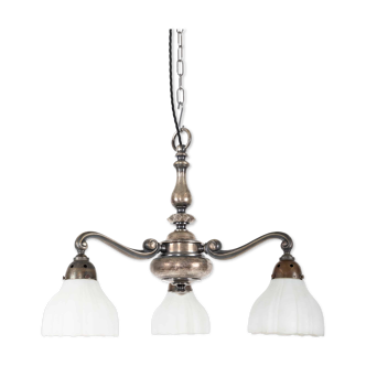 Lustre 3 bras plaqué argent