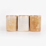 6 Handcrafted stoneware cups. Very good state