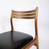 Set Of 6 Dining Room Chairs Model U20 Made In Teak By Johannes Andersen From 1960s