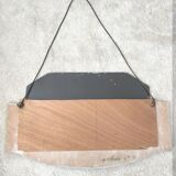 Art Deco silver wood mirror