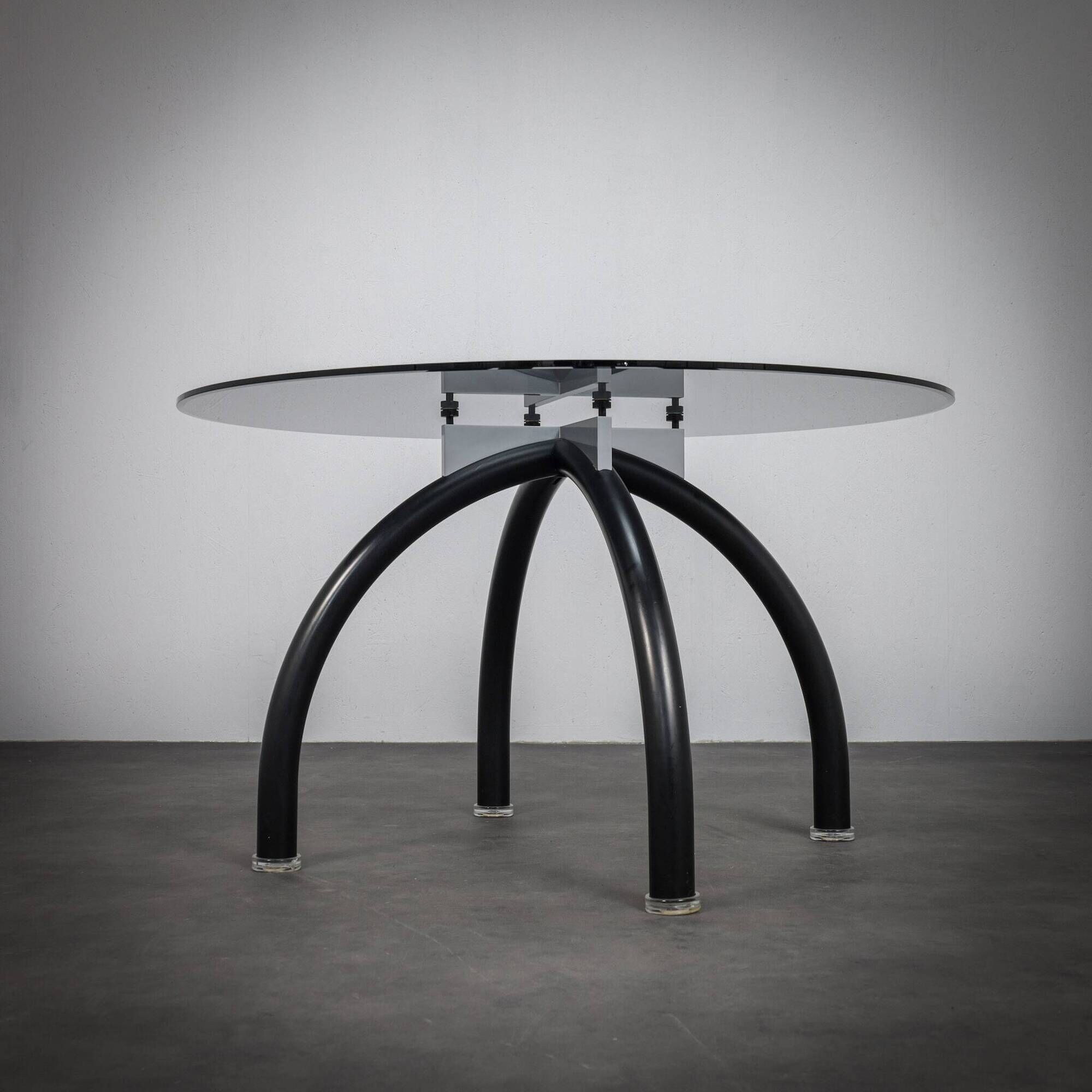 Postmodern Spider dining table by Ettore Sottsass for Knoll International, Italy, 1980s