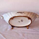 Antique Limoges bowl – painted porcelain & gilded bronze, Louis XV style