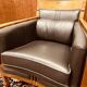 Classic Art Deco Armchair Black Low