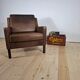 Vintage leather armchair – Mogensen style, 1960s