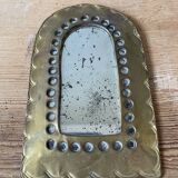 Set of 4 vintage brass mirrors