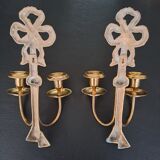 Bronze candle holders