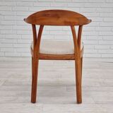 1960s, Danish design, armchair, teak wood, wool, original very good condition