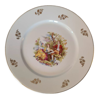 Decorative plate lovers scenery landscape Limoge France