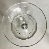 Set of six crystal champagne glasses