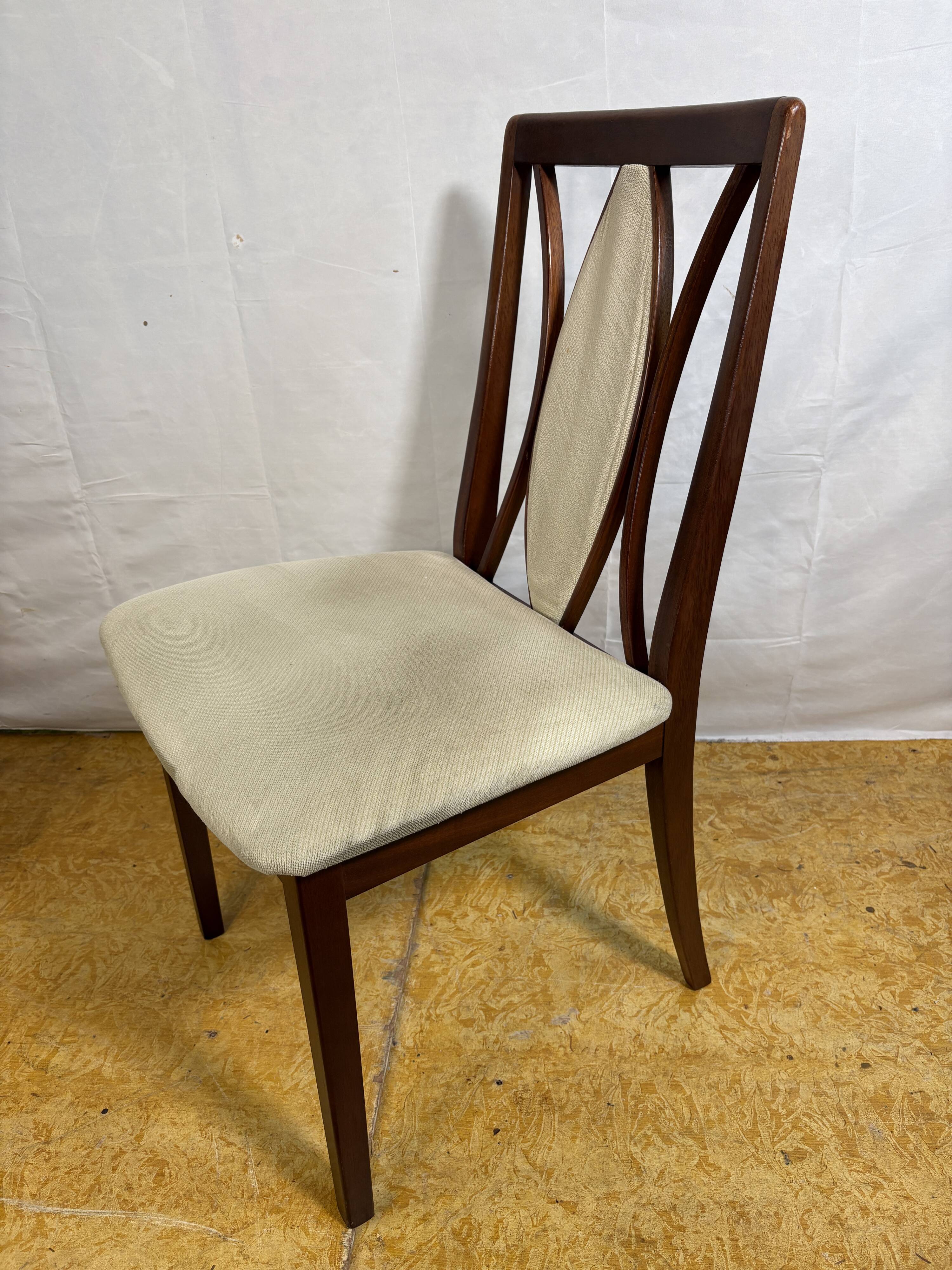 Set of 6 Mid-Century Retro Vintage Teak Dining Chairs by GPlan, 1970
