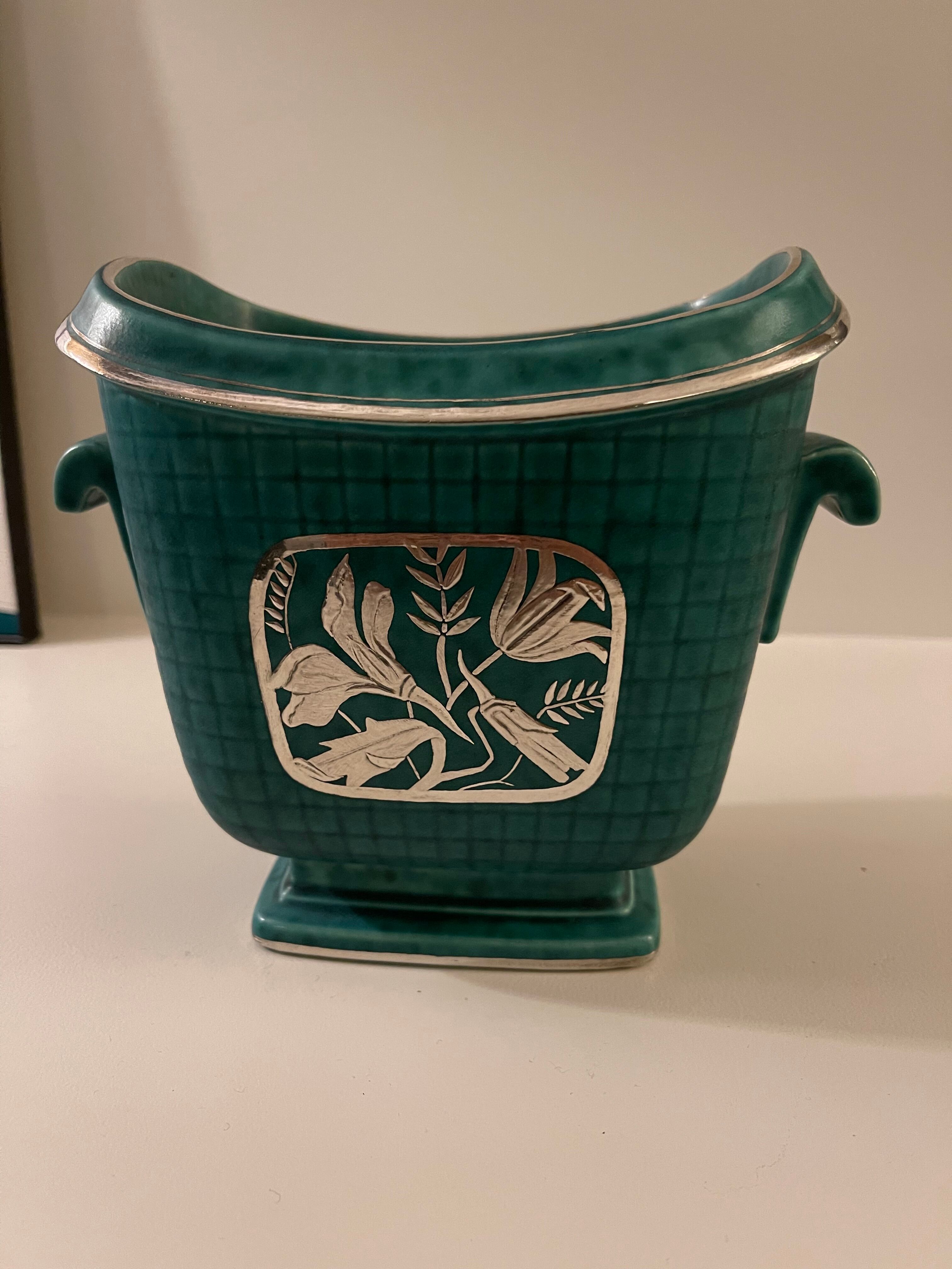 Wilhelm Kage Argenta Vase for Gustavsberg