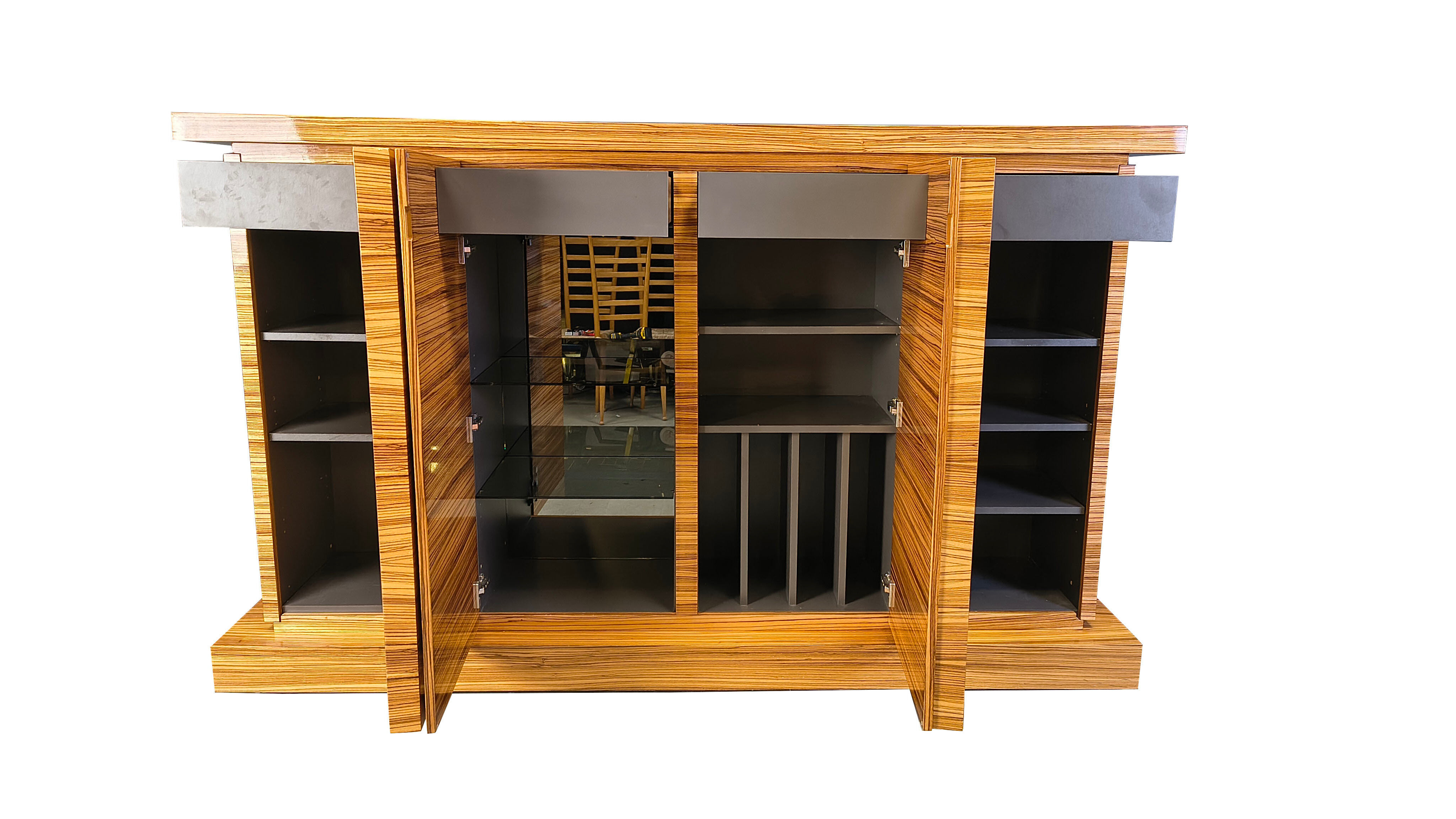 Buffet en bois exotique par Aform, années 1970