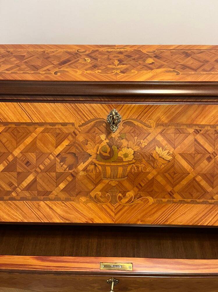 Rosewood marquetry secretary