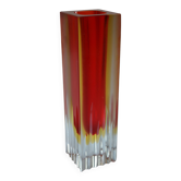 MURANO SOMMERSO VINTAGE MODERNIST VASE ERA FLAVIO POLISHED
