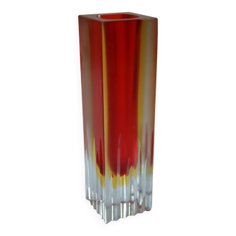 MURANO SOMMERSO VASE MODERNISTE VINTAGE ERA FLAVIO POLI