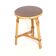 Tabouret tripode rotin