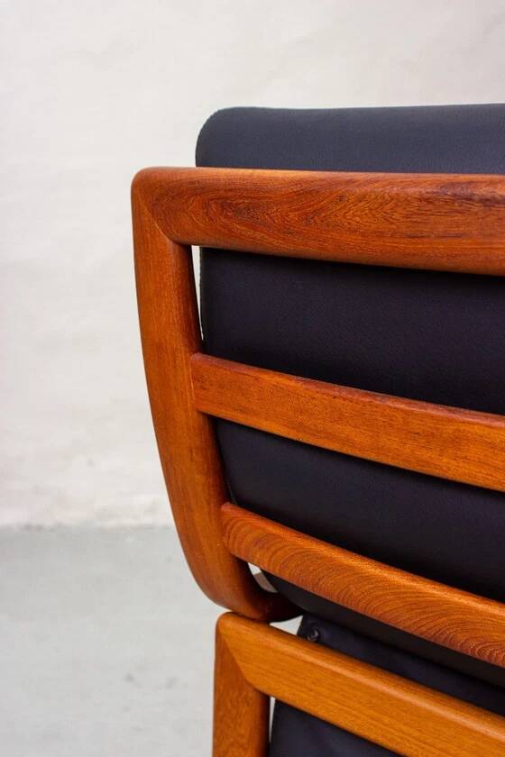 Vintage Teak Armchair High-Back Mid Century Danish