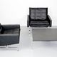 Set 2 vintage PK31/1 Lounge Chair & PK61 Coffee Table by Poul Kjaerholm for E. Kold Christensen