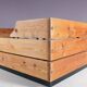 1970s pine wooden bed from Finland
