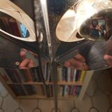 Vintage Sputnik chrome metal lamp 70s