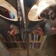 Vintage Sputnik chrome metal lamp 70s