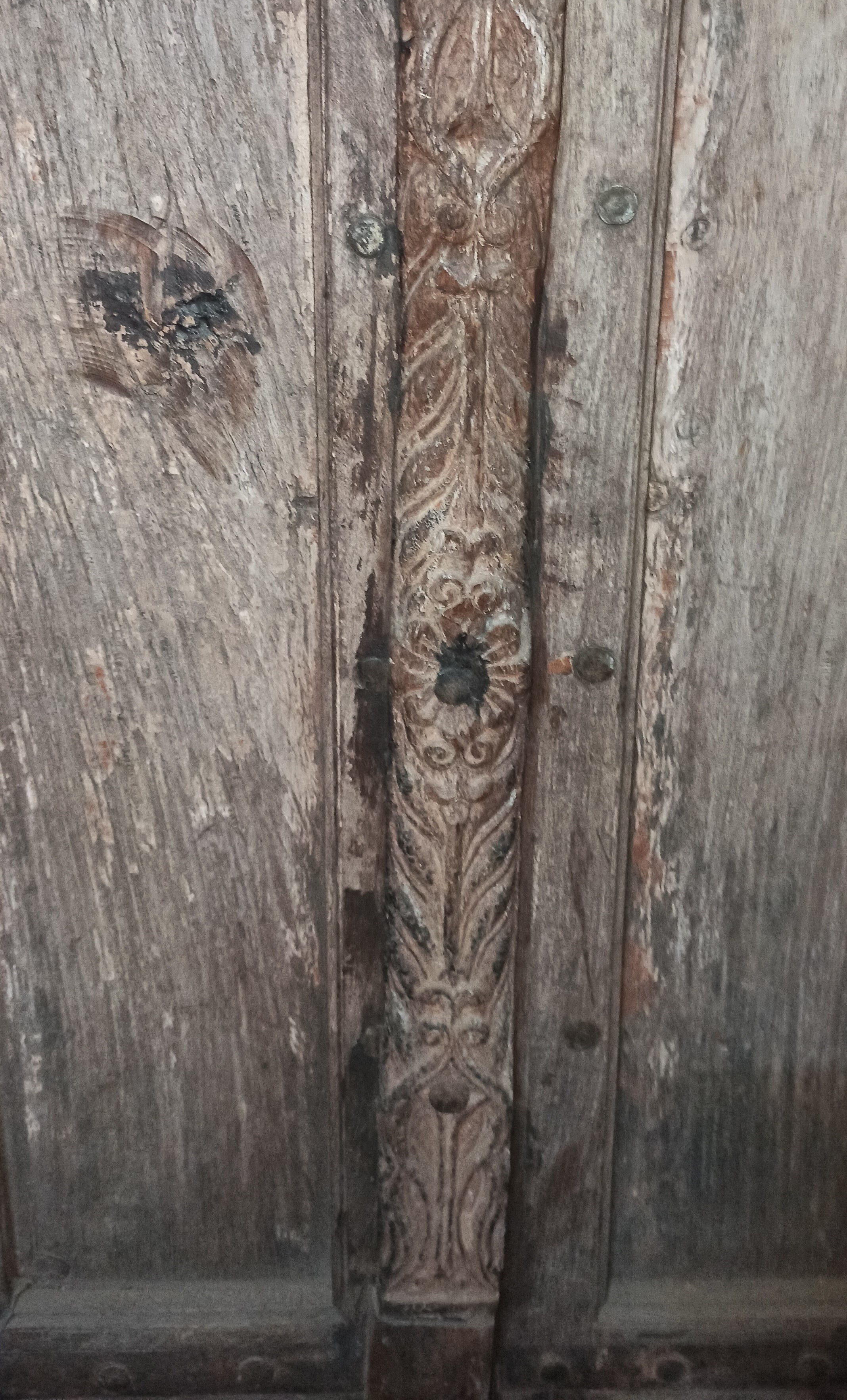 Old wooden door