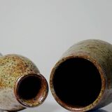 2 vases en grès pyrité, années 60