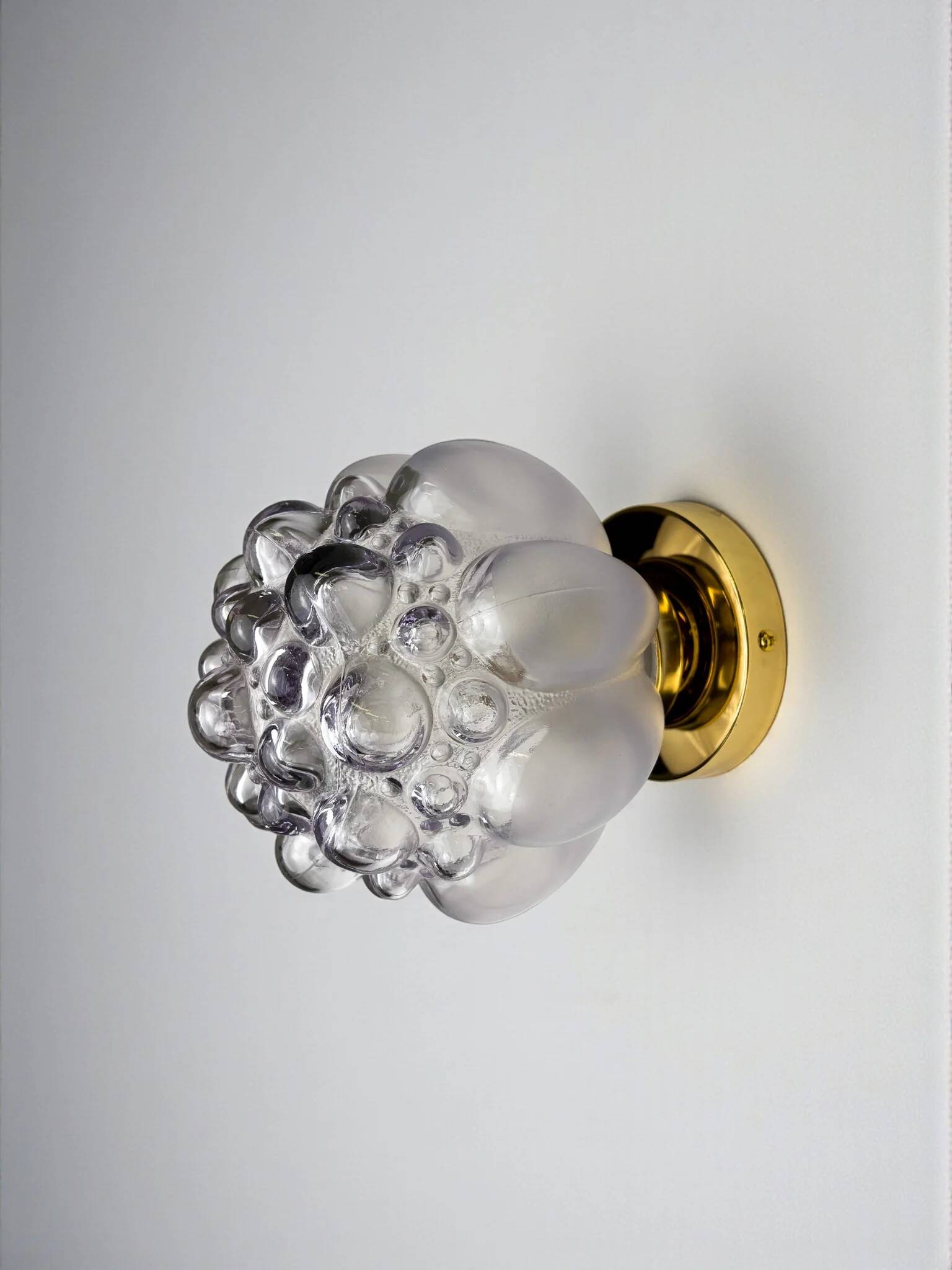 Bubble glass wall sconce – Helena Tynell style, Germany, circa 1970s