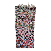 Colorful Boucherouite Berber rug - 102 x 239 cm