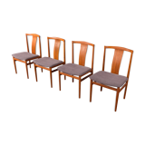 Set of 4 dining chairs by Henning Sørensen