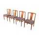 Set of 4 dining chairs by Henning Sørensen
