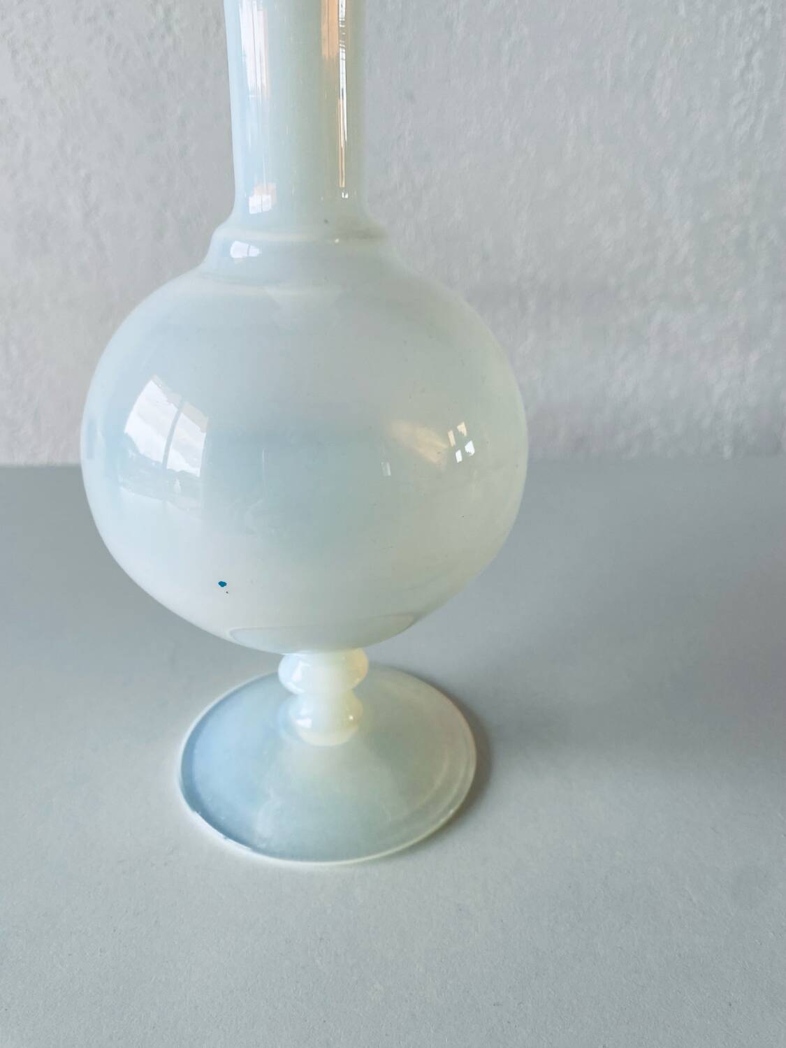 Antique white opaline vase